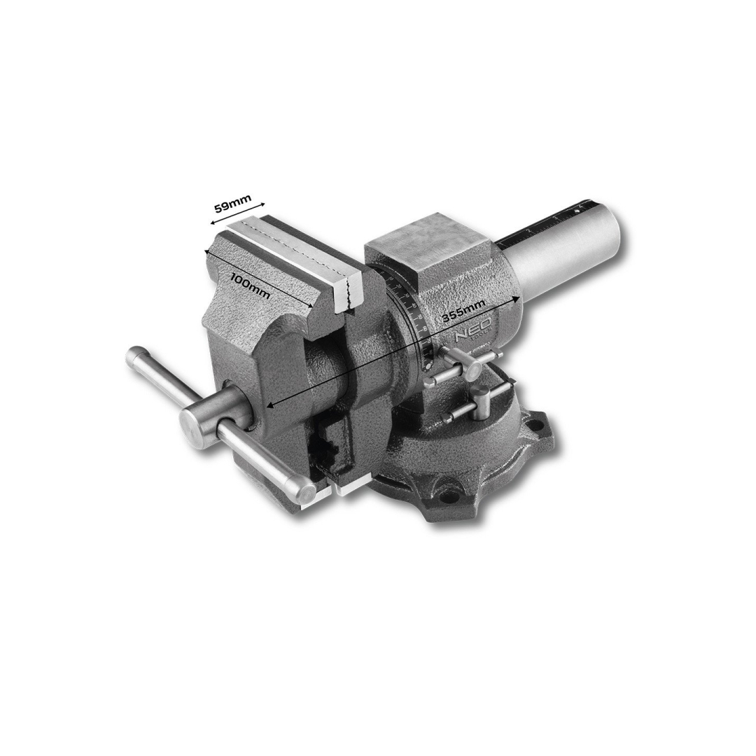 Pasukamas spyruoklinis spaustuvas 100 mm, 360 laipsnių kampu 8 Pasukamas spyruoklinis spaustuvas 100 mm, 360 laipsnių kampu 8