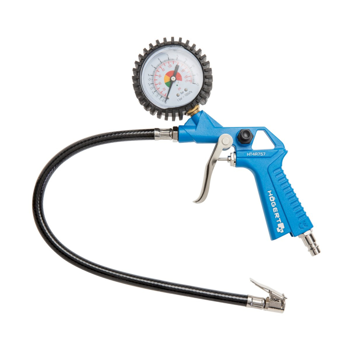 PADANGŲ PRIPŪTIMO PISTOLETAS SU MONOMETRU IKI 12BAR, HOGERT HT4R757