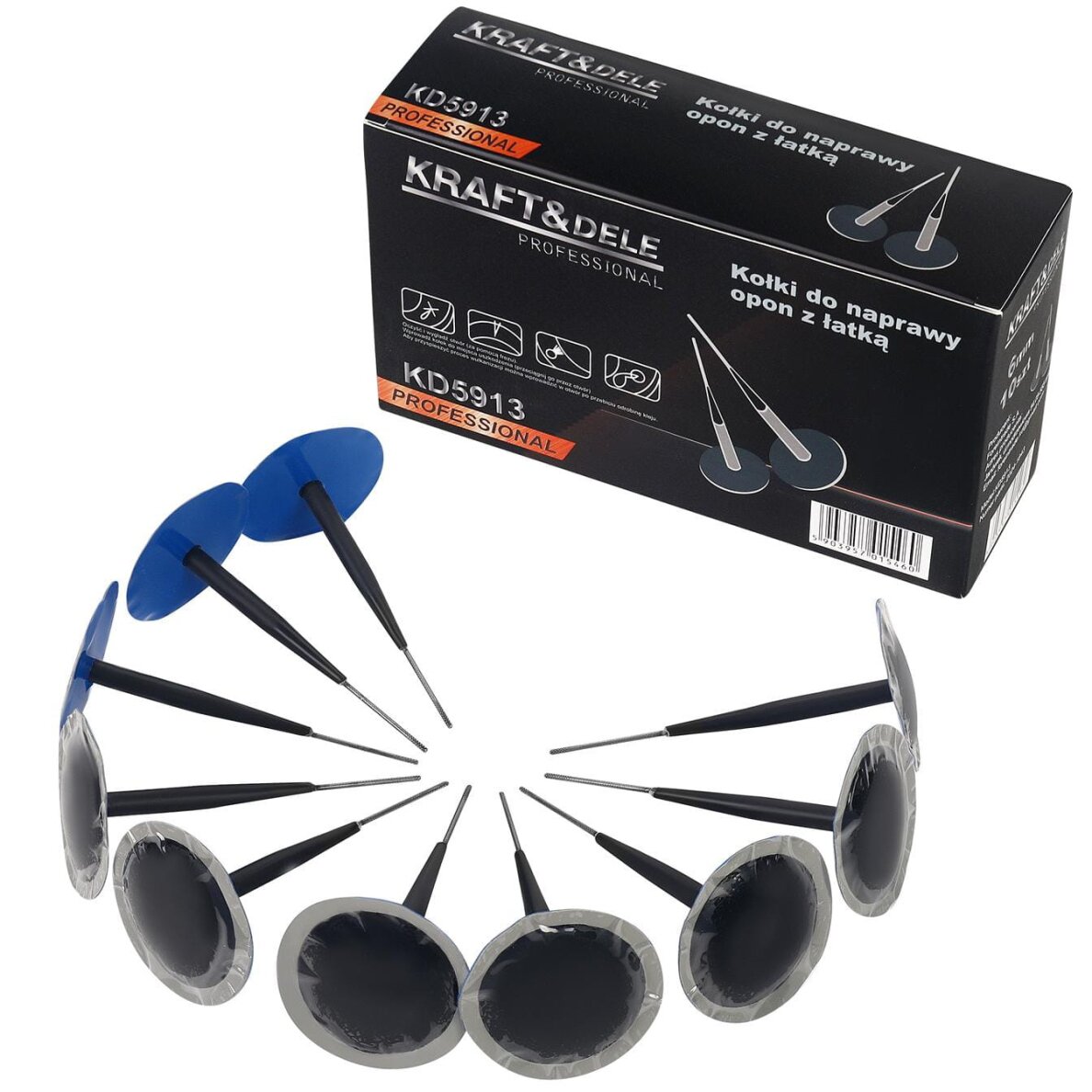 Padangų remonto ratukai 6mm (''grybukai'') 10vnt.