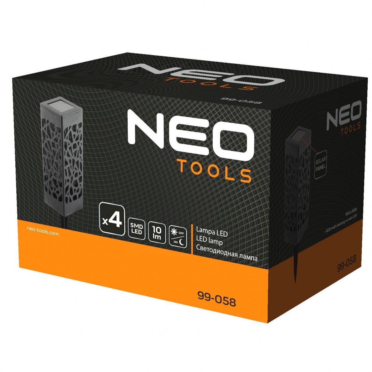 Pakraunamas sodo žibintas Neo tools, 4vnt. 2 Pakraunamas sodo žibintas Neo tools, 4vnt. 2