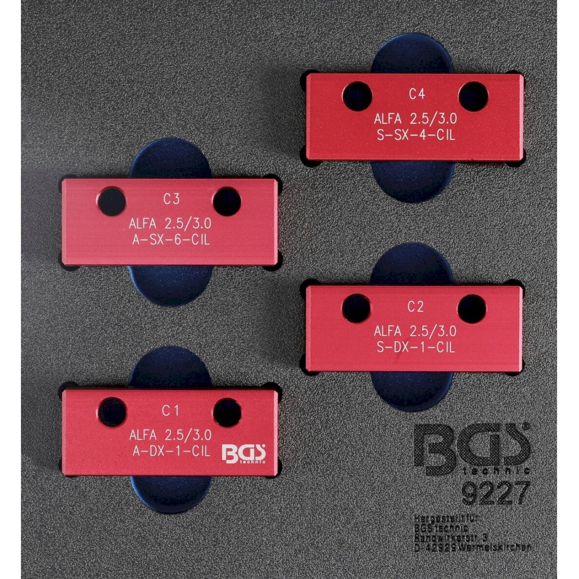 Paskirstymo veleno blokavimo įrankių rinkinys | Alfa Romeo / Lancia 3.0l V6 24V (9227) Paskirstymo veleno blokavimo įrankių rinkinys | Alfa Romeo / Lancia 3.0l V6 24V (9227)