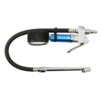 Padangų pripūtimo pistoletas su manometru 8Bar/450mm. HOGERT HT4R758 Padangų pripūtimo pistoletas su manometru 8Bar/450mm. HOGERT HT4R758