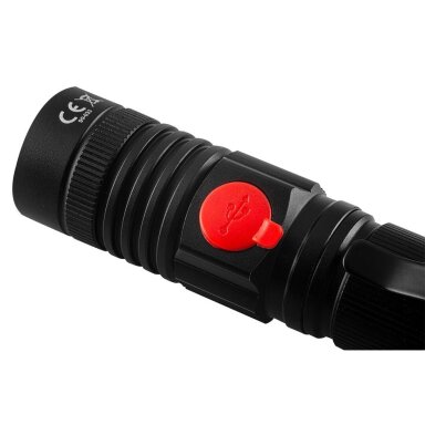 Pakraunamas žibintuvėlis Neo tools CREE T6 LED, USB 800lm Pakraunamas žibintuvėlis Neo tools CREE T6 LED, USB 800lm