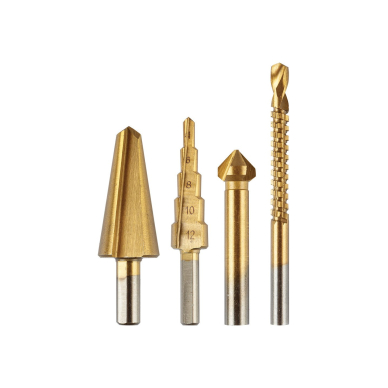 Pakopiniai grąžtai 4–12 mm, reamer 12,4 mm, maršrutizatoriaus bitų 6x90 mm