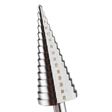 Pakopinis grąžtas 4-32 mm 7 Pakopinis grąžtas 4-32 mm 7