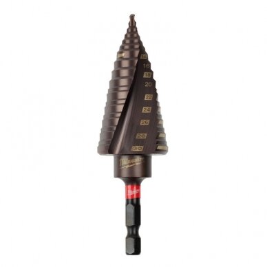 Pakopinis grąžtas MILWAUKEE SHW 4-30mm Pakopinis grąžtas MILWAUKEE SHW 4-30mm