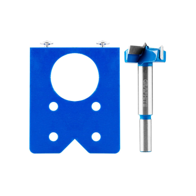 Paslėptas lankstas, kreiptuvas + grąžtas 35 mm Paslėptas lankstas, kreiptuvas + grąžtas 35 mm