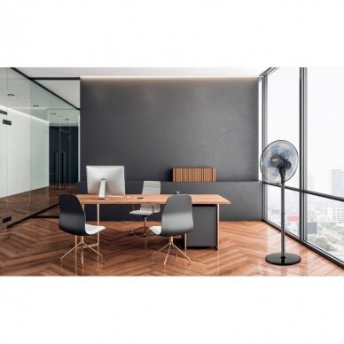 Pastatomas ventiliatorius 50W, 40cm, 3 greičiai, Neo 90-001 3 Pastatomas ventiliatorius 50W, 40cm, 3 greičiai, Neo 90-001 3