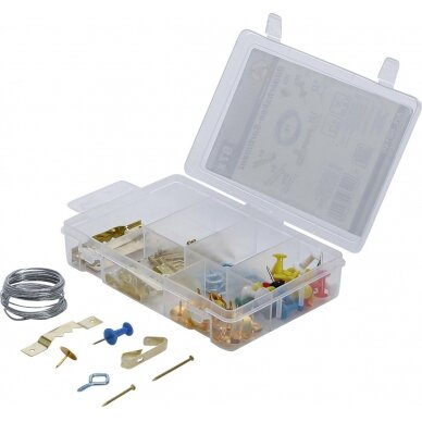 Paveikslų / foto rėmelių kabliukų asortimentas | 97 vnt. (88146) Paveikslų / foto rėmelių kabliukų asortimentas | 97 vnt. (88146)