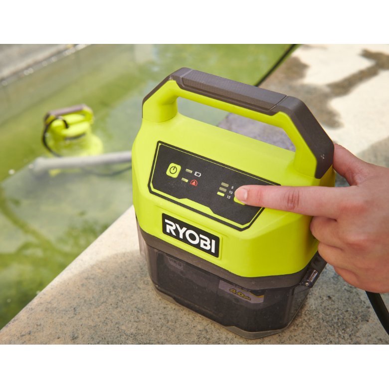 Akumuliatorinis panardinamas siurblys Ryobi RY18SPA-0, 18 V, ( be akum. ir krov.) 4 Akumuliatorinis panardinamas siurblys Ryobi RY18SPA-0, 18 V, ( be akum. ir krov.) 4