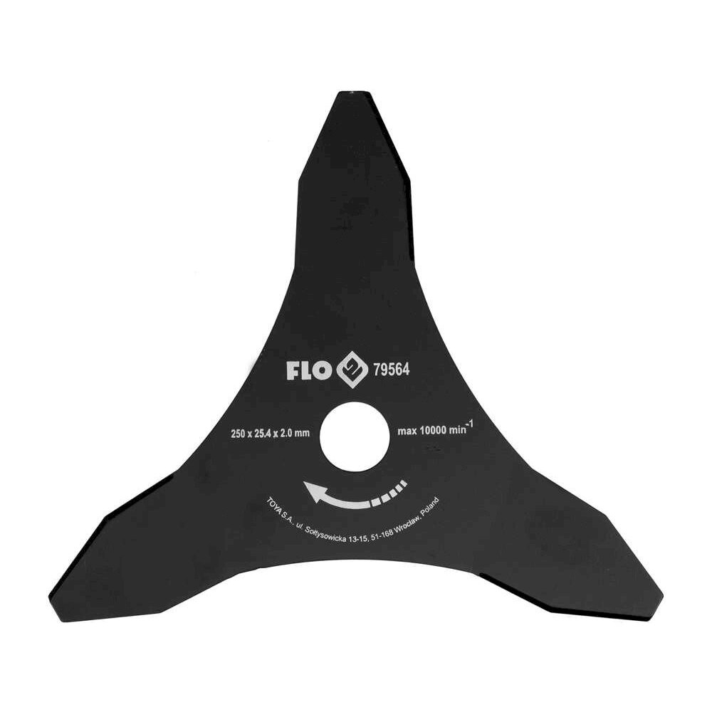 Peilis trimeriui / žoliapjovei TRIDOT | 2 mm / 250 mm / 25,4 mm (79564) Peilis trimeriui / žoliapjovei TRIDOT | 2 mm / 250 mm / 25,4 mm (79564)