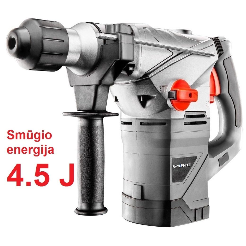 Perforatorius Graphite 58G862, SDS+, 1500W Perforatorius Graphite 58G862, SDS+, 1500W