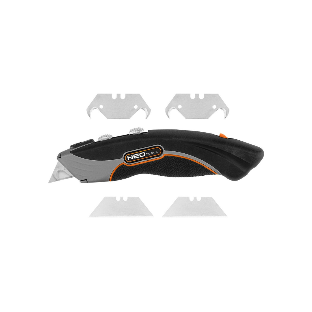 Peilis su trapecijos formo formos ašmenimis, met. korpusas 6 ašmenys