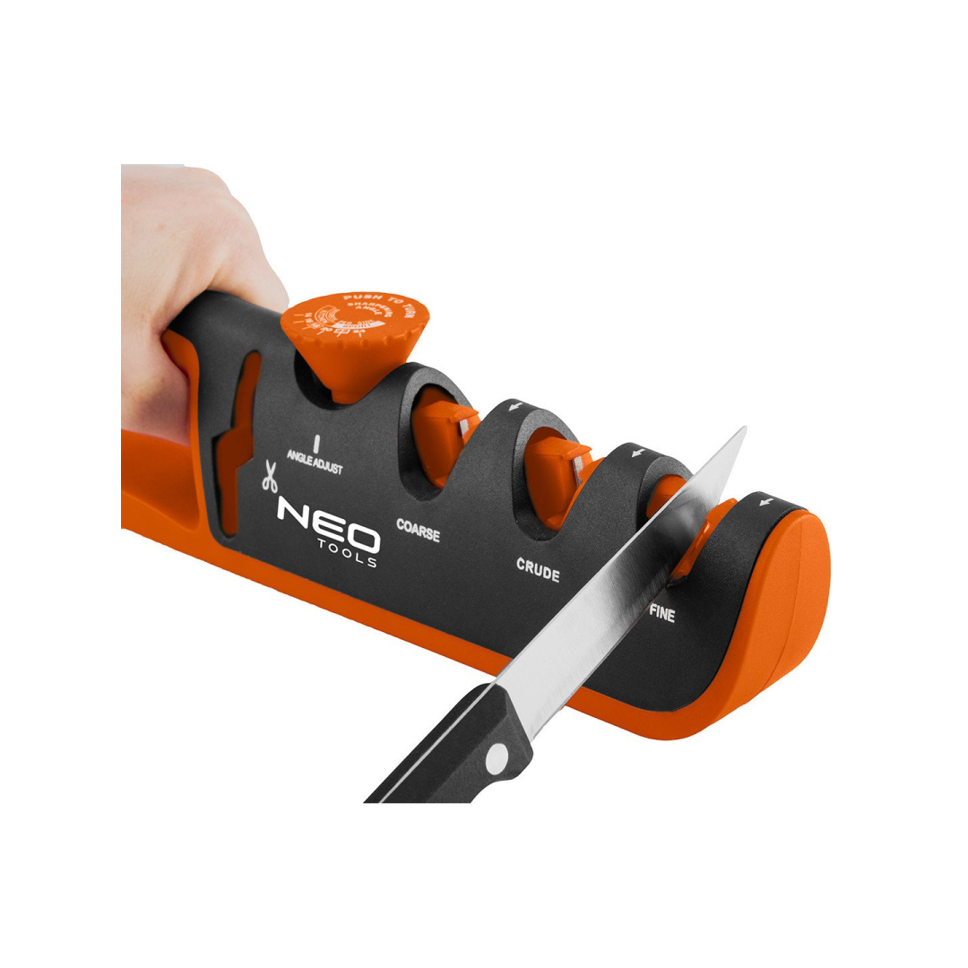 Peilių ir žirklių galąstuvas su reguliuojamu galandinimo kampu 1 Peilių ir žirklių galąstuvas su reguliuojamu galandinimo kampu 1