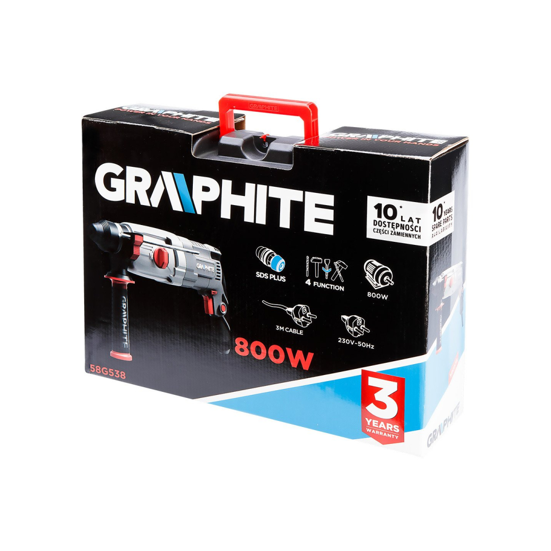 Perforatorius GRAPHITE 58G538, SDS+ 800W, lagamine 1