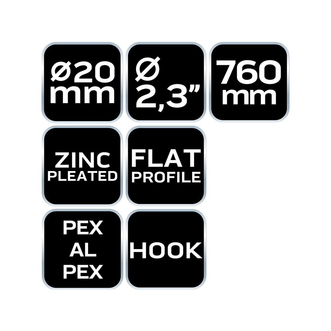 PEX pipe bending spring 20 x 760 mm 6 PEX pipe bending spring 20 x 760 mm 6