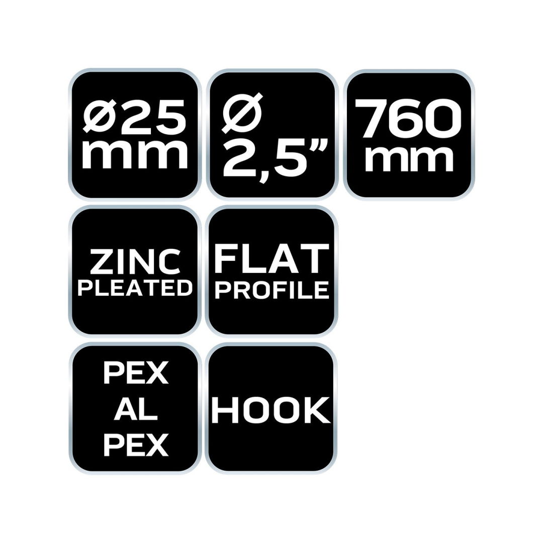 PEX pipe bending spring 25 x 760 mm 7