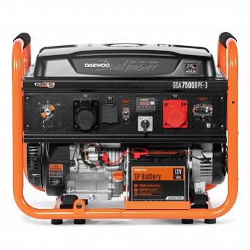 Benzininis generatorius su elektriniu paleidimu DAEWOO GDA 7500DPE-3, 6,5kW 1