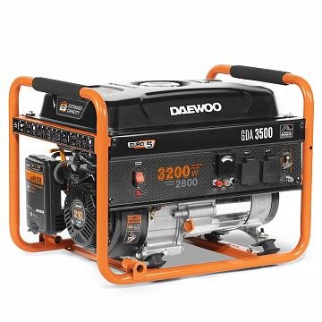 Benzininis generatorius DAEWOO GDA 3500, 3.2kW, 208cm³