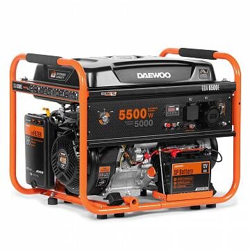 Benzininis generatorius DAEWOO GDA 6500E, 5.0kW, 390cm³