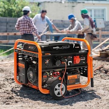 Benzininis generatorius su elektriniu paleidimu DAEWOO GDA 7500DPE-3, 6,5kW 6