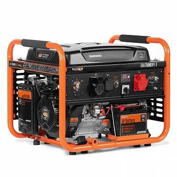 Benzininis generatorius su elektriniu paleidimu DAEWOO GDA 7500DPE-3, 6,5kW