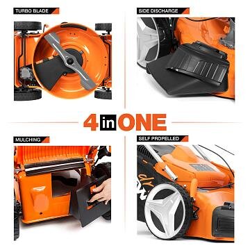 Benzininė vejapjovė savaeigė Daewoo DLM 50SP, 46cm 12 Benzininė vejapjovė savaeigė Daewoo DLM 50SP, 46cm 12