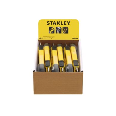 Peilis 3 ašmenų 18mm pakuote x 12vnt 3 Peilis 3 ašmenų 18mm pakuote x 12vnt 3