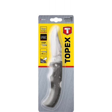 Peilis universalus, sulankstomas su gumuota ranken 1 Peilis universalus, sulankstomas su gumuota ranken 1