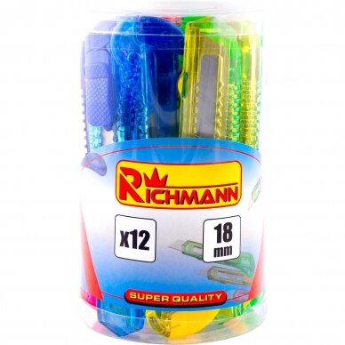 Peiliukas „RICHMANN" 18 mm, 12 vnt. Peiliukas „RICHMANN" 18 mm, 12 vnt.