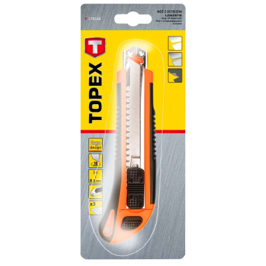 Peiliukas su nulaužiama geležte, 18 mm 1