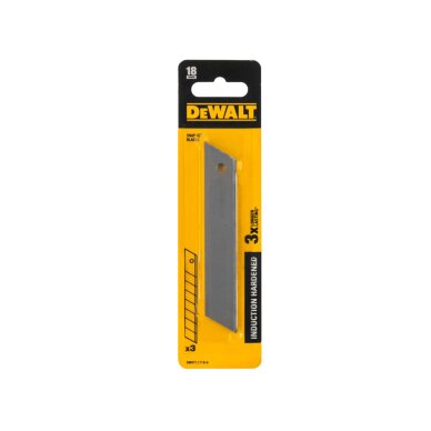 Peiliuko ašmenys 18 mm; 3 vnt., DeWalt DWHT11719-0 Peiliuko ašmenys 18 mm; 3 vnt., DeWalt DWHT11719-0