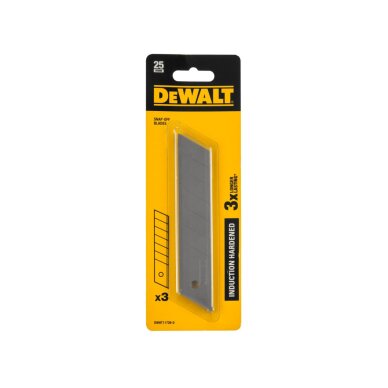 Peiliuko ašmenys 25 mm; 3 vnt., DeWalt DWHT11726-0 1