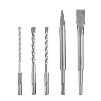 Penki SDS+ antgaliai ir kalto antgaliai Ryobi RAKSP05 Penki SDS+ antgaliai ir kalto antgaliai Ryobi RAKSP05