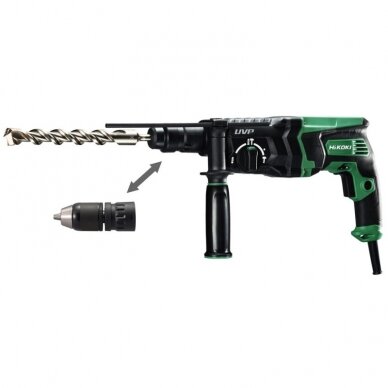 Perforatorius HiKOKI DH28PMY2 su keičiamu griebtuvu 1 Perforatorius HiKOKI DH28PMY2 su keičiamu griebtuvu 1