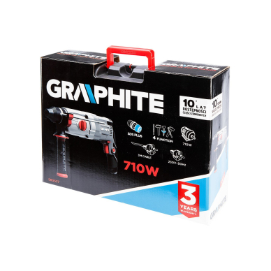 Perforatorius GRAPHITE 58G537, SDS+ 710W, lagamine 1 Perforatorius GRAPHITE 58G537, SDS+ 710W, lagamine 1