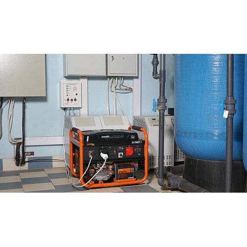 Benzininis generatorius su elektriniu paleidimu DAEWOO GDA 7500DPE-3, 6,5kW 7