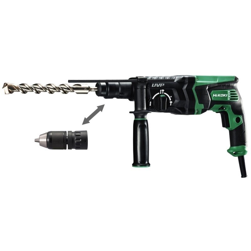 Perforatorius HiKOKI DH28PMY2 su keičiamu griebtuvu 1 Perforatorius HiKOKI DH28PMY2 su keičiamu griebtuvu 1