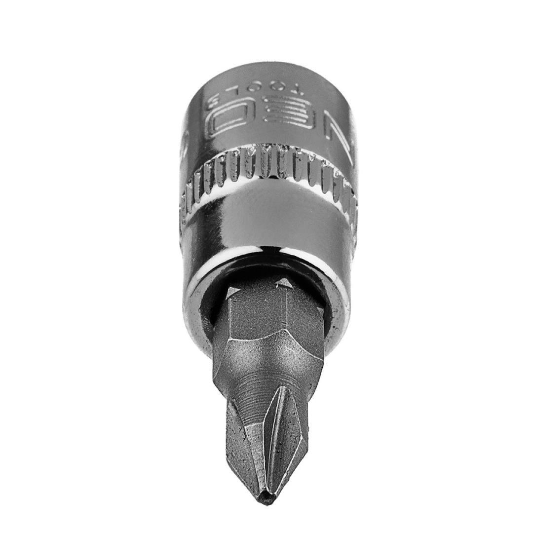 PH1 atsuktuvo antgalis su 1/4" galvutė, trumpas, 37 mm 3 PH1 atsuktuvo antgalis su 1/4" galvutė, trumpas, 37 mm 3