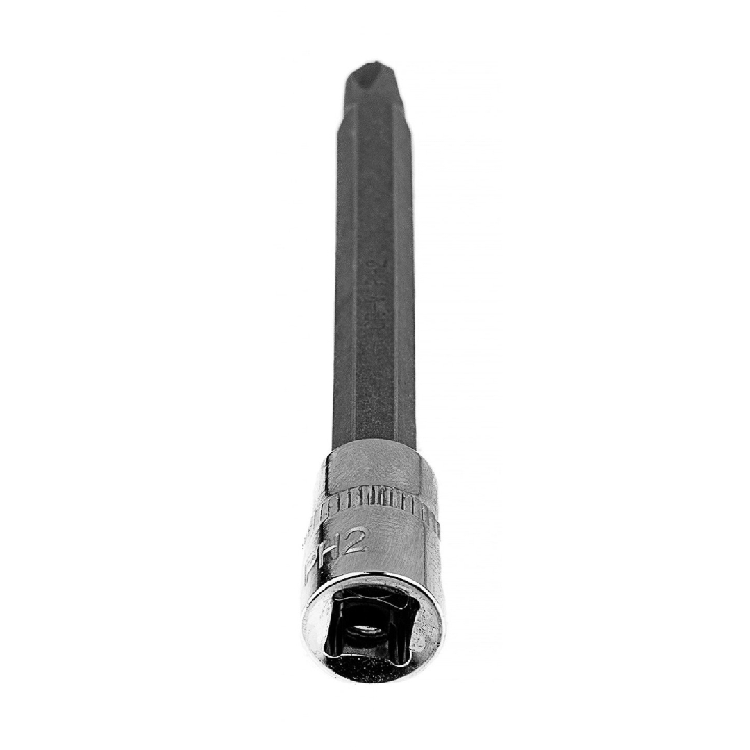 PH2 atsuktuvo antgalis su 1/4" ilgio galvutė, 87 mm 3 PH2 atsuktuvo antgalis su 1/4" ilgio galvutė, 87 mm 3
