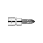 PH2 atsuktuvo antgalis su 1/4" galvutė, trumpas, 37 mm