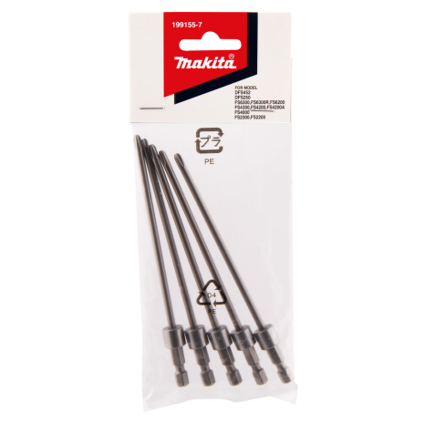 PH sukimo antgalis Makita 199155-7, 130MM (sukimo mazgui 199146-8/191L24-0) 5 vnt. 2 PH sukimo antgalis Makita 199155-7, 130MM (sukimo mazgui 199146-8/191L24-0) 5 vnt. 2