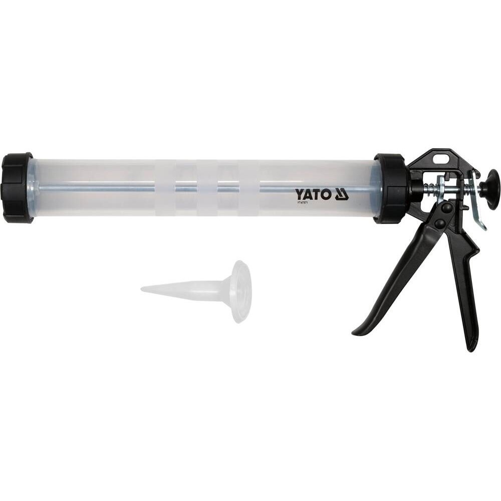 Pistoletas tirštai masei | skaidrus | 600 mm (YT-67571) 1 Pistoletas tirštai masei | skaidrus | 600 mm (YT-67571) 1