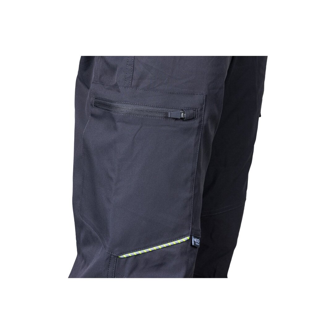 Pilkos, „Mix&Match“ darbo kelnės, tamprios, dydis L 6 Pilkos, „Mix&Match“ darbo kelnės, tamprios, dydis L 6