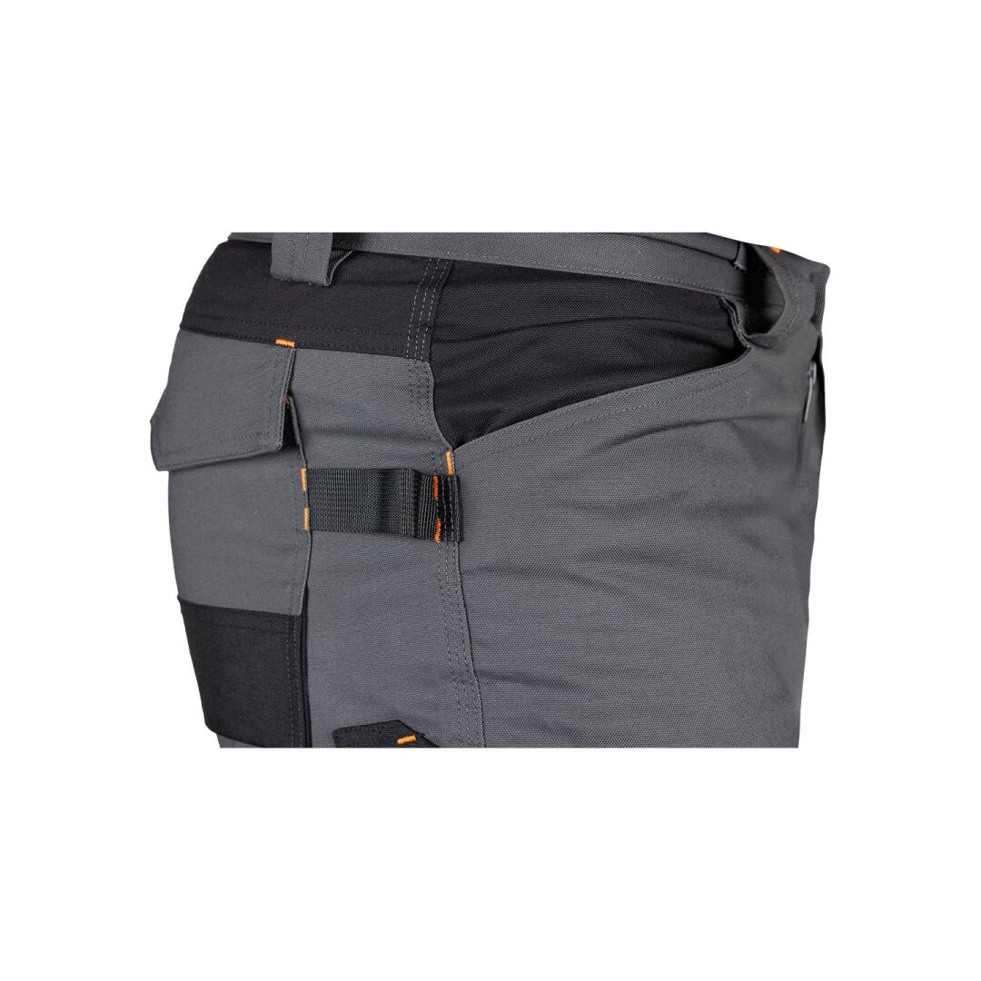 Pilkos/juodos spalvos „Mix&Match“ darbo kelnės, drobė, sutvirtintos „Cordura“ medžiaga, dydis XL 2