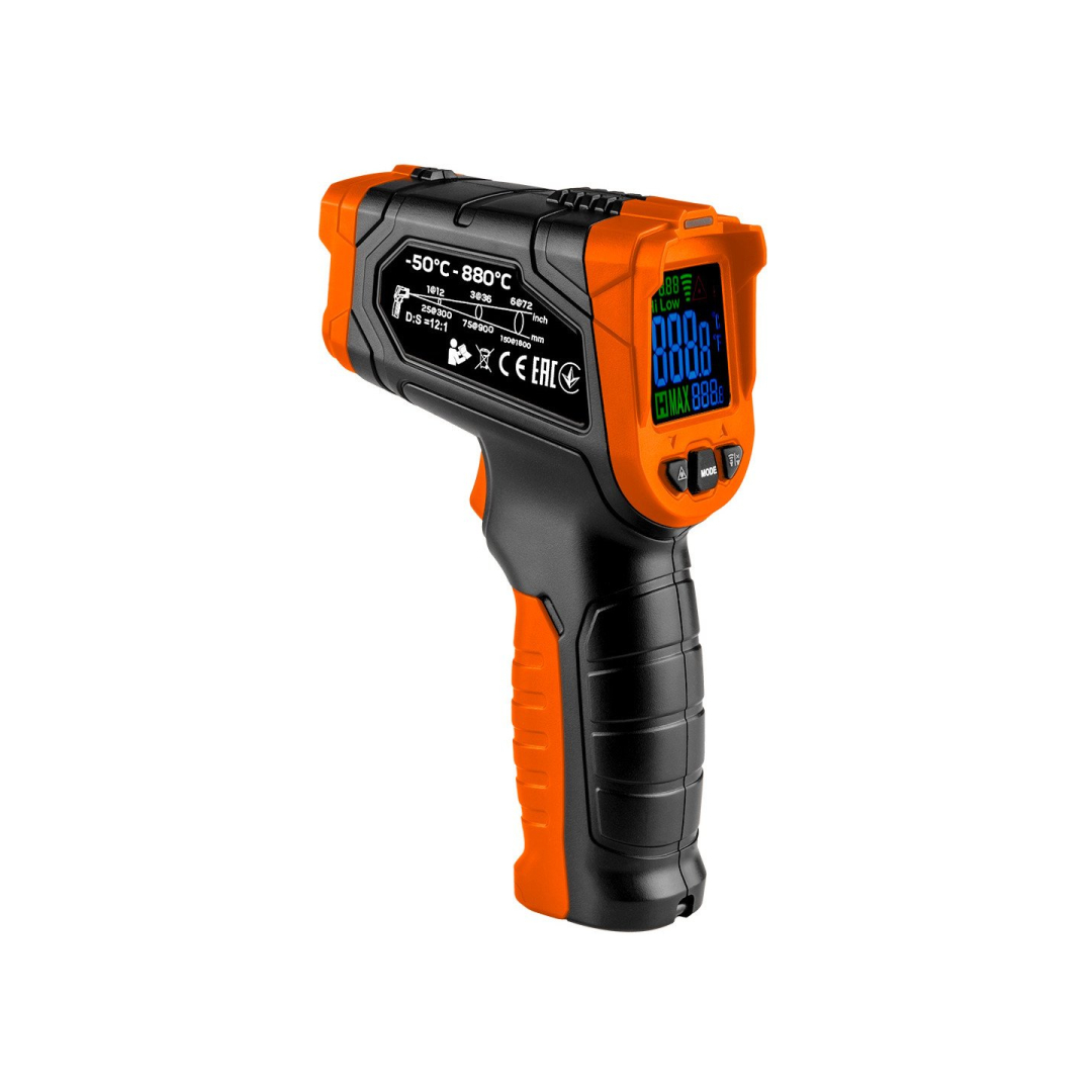Pirometras, temperatūros matavimo prietaisas (C-50 880, F-58 1616)