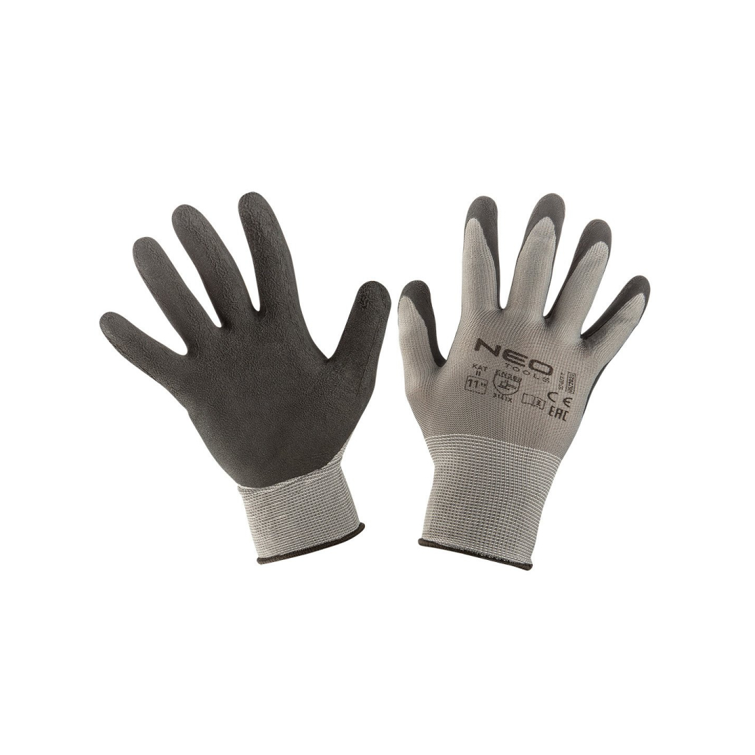 Pirštinės darbinės, latex coated nylon(foam), 3141X, dydis 11