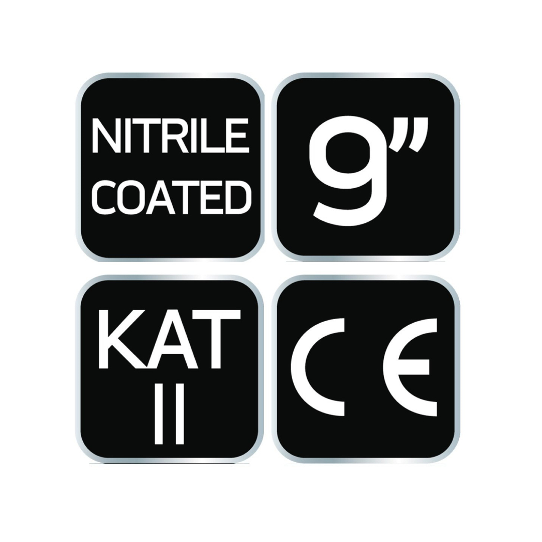Pirštinės darbinės, nitrile coated nylon, 4131X, dydis 9 8 Pirštinės darbinės, nitrile coated nylon, 4131X, dydis 9 8