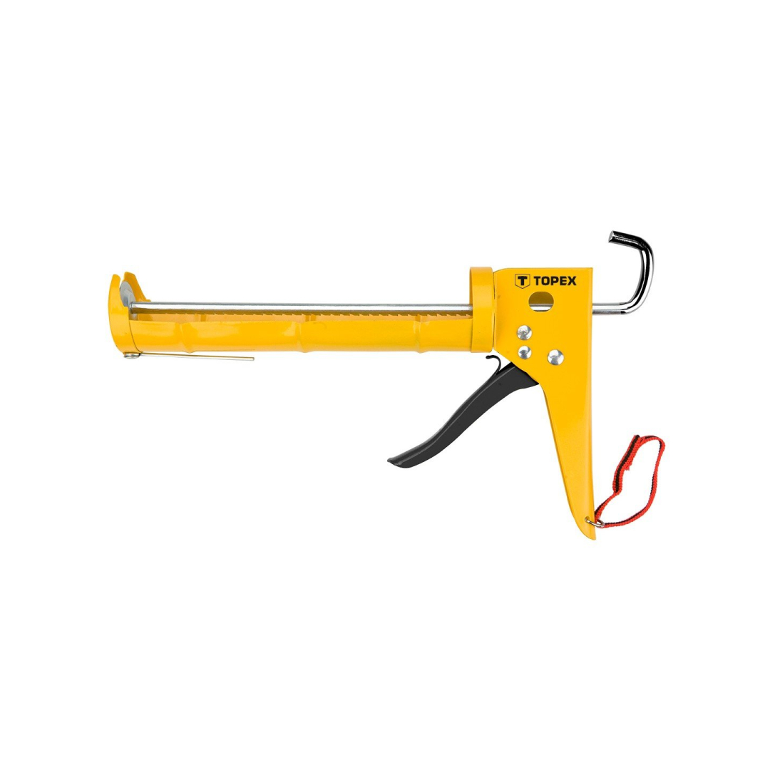 Pistoletas silikonui su terkšle