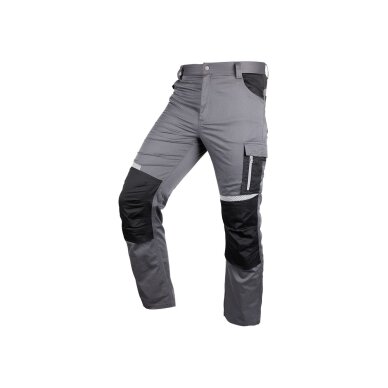 Pilkos - Juodos „Mix&Match“ darbo kelnės, dydis XL